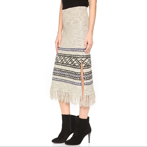 Free People Fringe Sweater Skirt - Picture 3 of 5